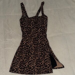 JoyLab Leopard Print Mini Dress